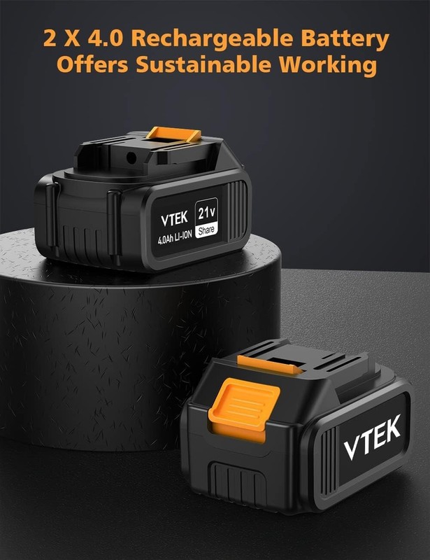 VTEK Brushless Cordless Reciprocating Saw,3 Level Speed Setting 0-3000RPM gallery