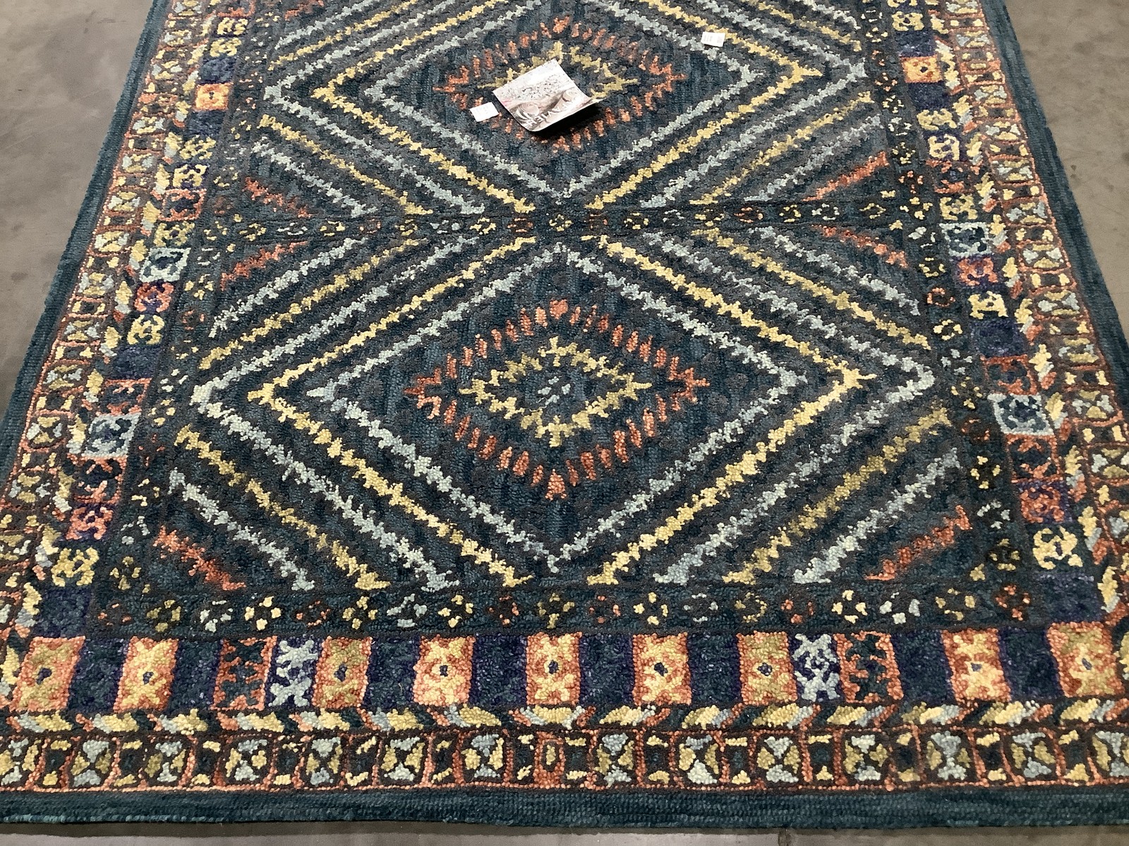 RUST / GREEN 5'-0" x 8'-0" Flaw in Rug, Reduced Price 1172686016 APN815P-5 gallery