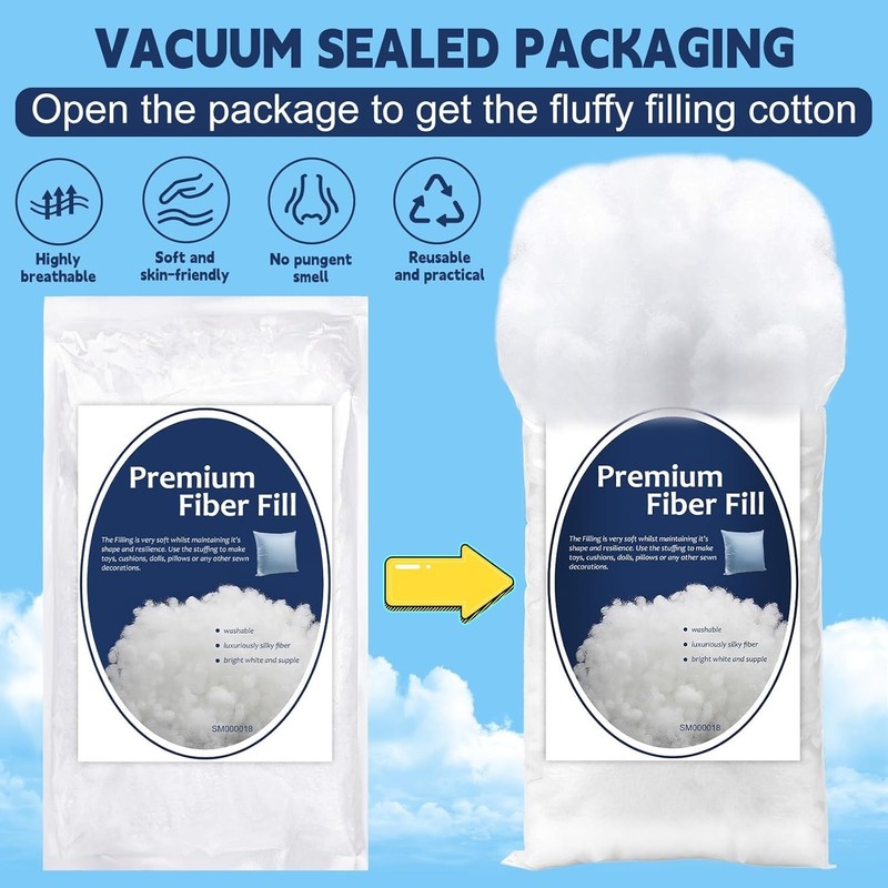 4.18lb Polyester Pillow Stuffing for Cozy Craft Projects & Cushions gallery