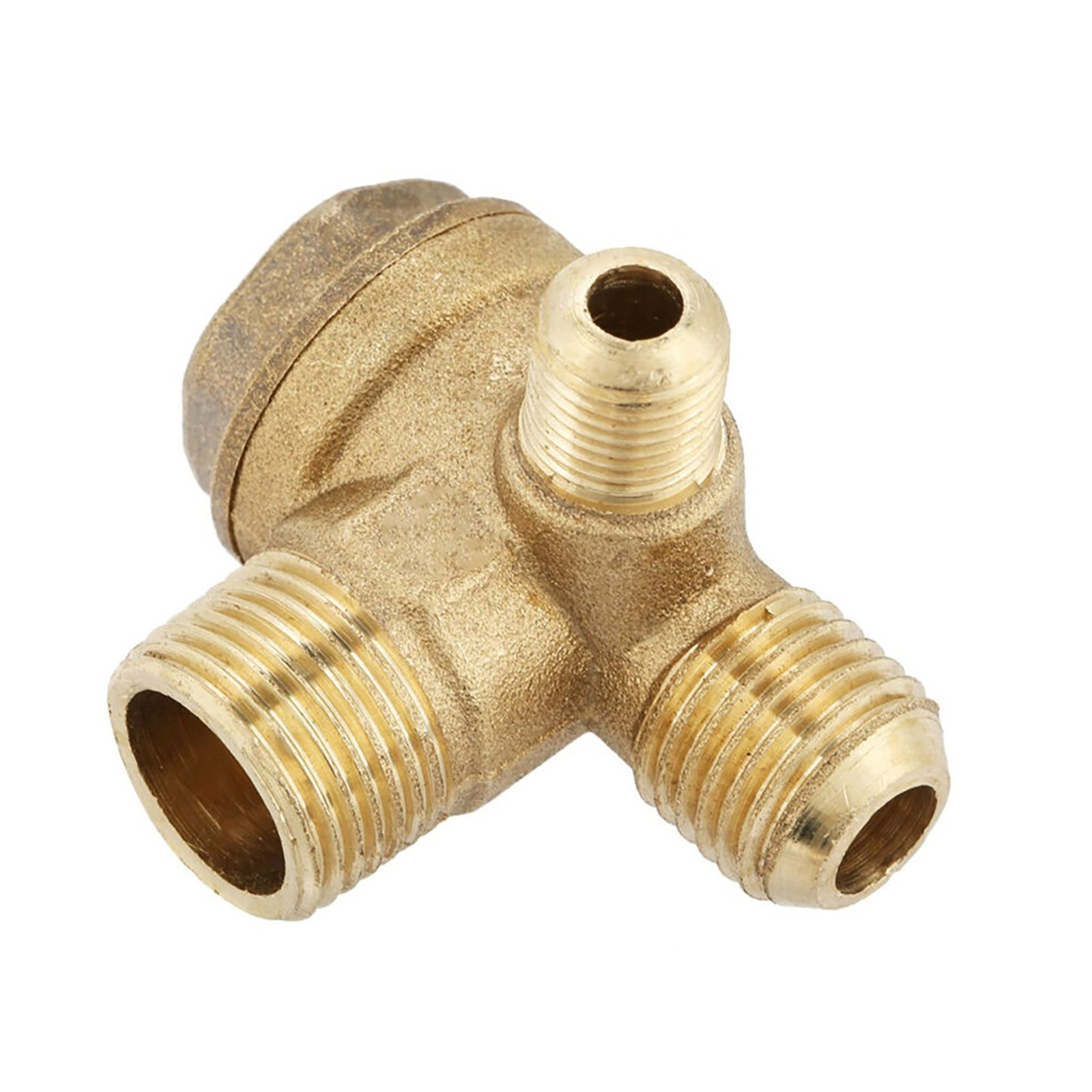 Brass Air Compressor Check Valve Male Thread 90 Degree Normal Pressure Spare gallery