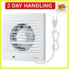 6 Inch Bathroom Exhaust Fan with Plug, 320 m³/h, 35 dB Ultra Quiet, Wall Wind... gallery