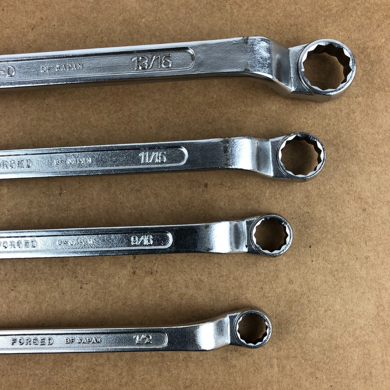Sears Offset Double Box End Wrench Set 12 Pt BF 1/2"-13/16" SAE Craftsman Japan gallery