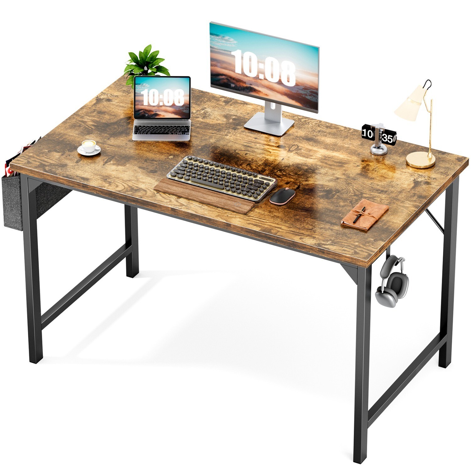 31-63 Inch Modern Office Computer Desk Writing Work Study Table with Storage Bag gallery