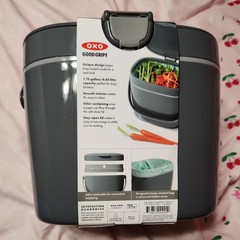 OXO Good Grips Kitchen Easy-Clean Compost Bin, 1.75-Gallon, Charcoal