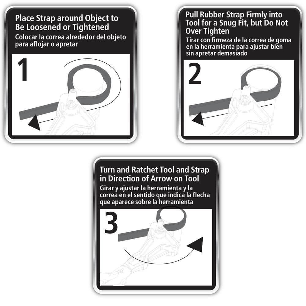 Husky 24 in. Dual Material Strap Wrench with 8 inch Capacity gallery
