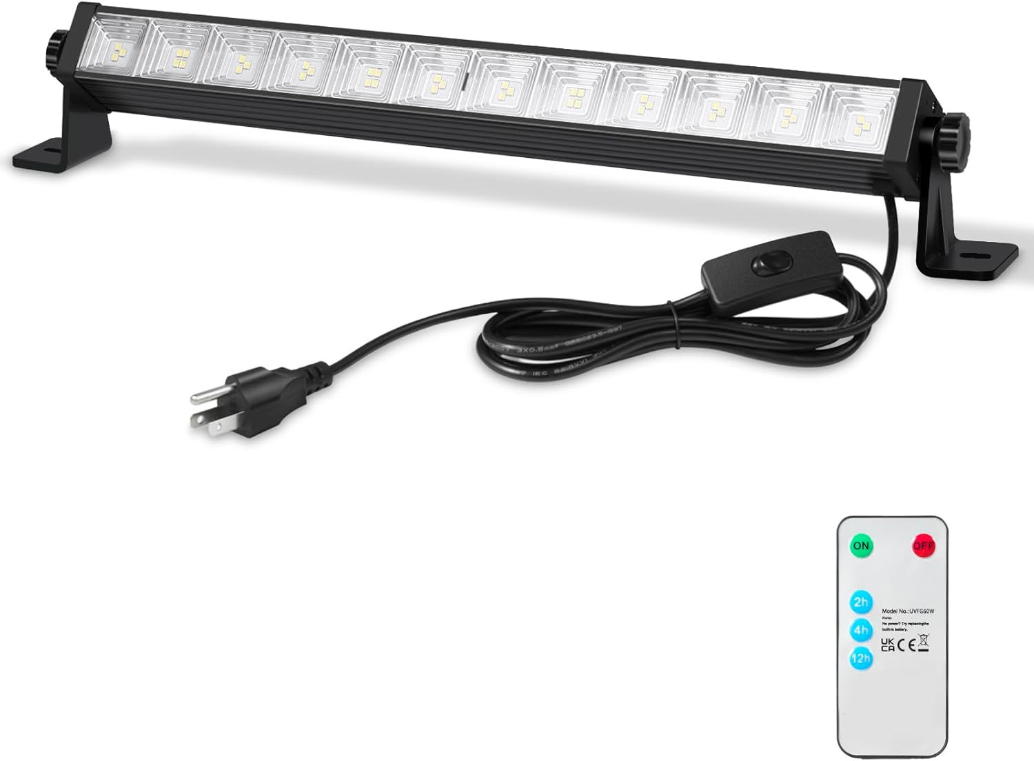 1 Pack 24W LED Shop Lights with Remote – 5400 Lm 6000 K Daylight, 6.5 Ft Plug-In gallery