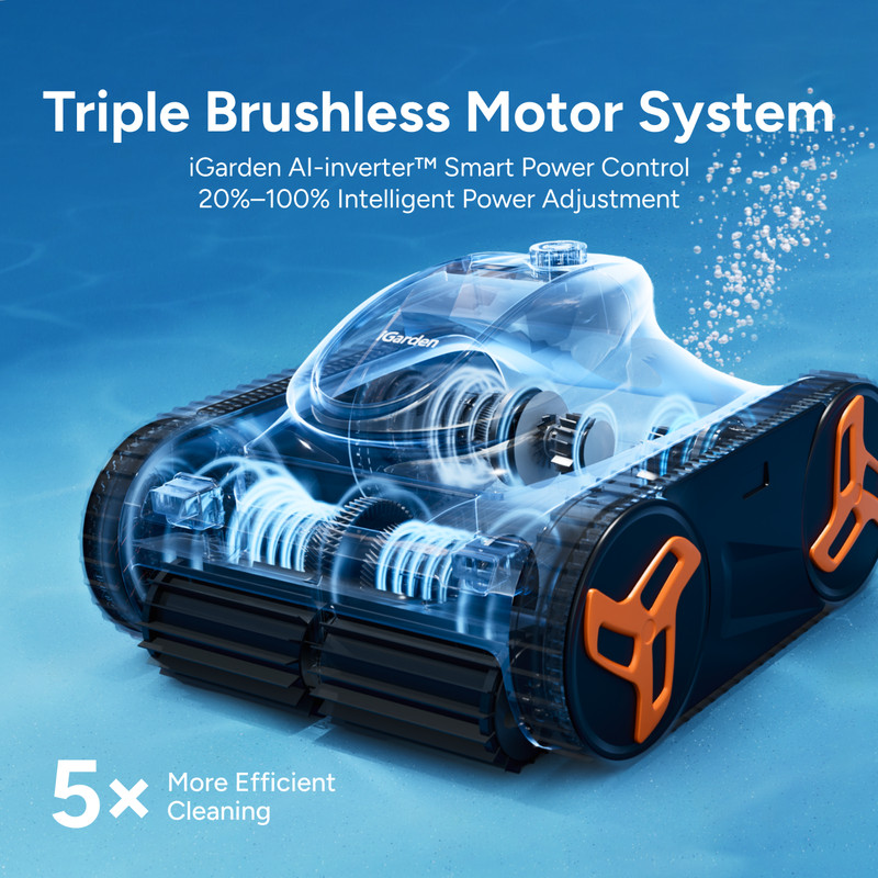 (2026 NEW) iGarden Robotic Pool Cleaner KN Series 210-Min Runtime gallery