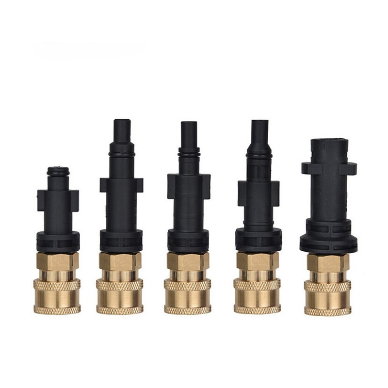 5 Type 1/4'' Quick Connector Foam Nozzle High Pressure Washer Hose Adapter gallery