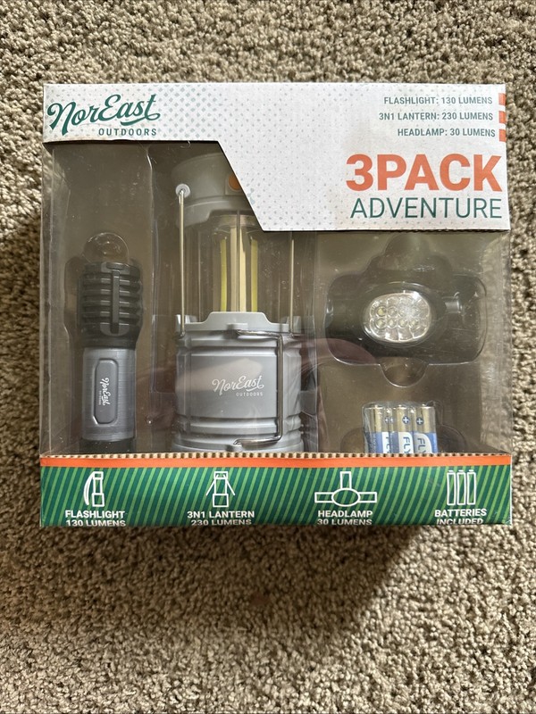 Noreast Outdoors 3 Pack Adventure Light Set