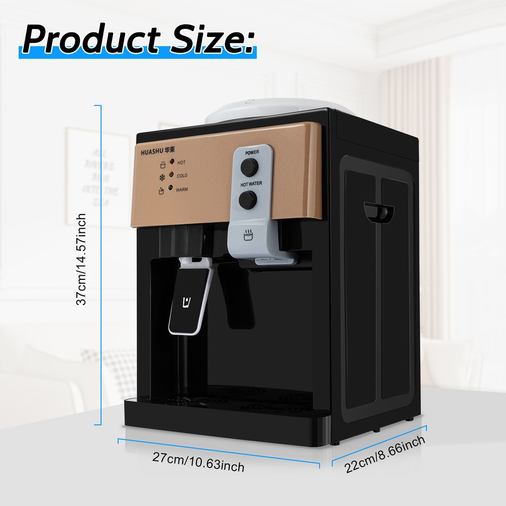 Top Loading Hot Cold Water Dispenser Freestanding Cooler 5 Gallon Home Office
