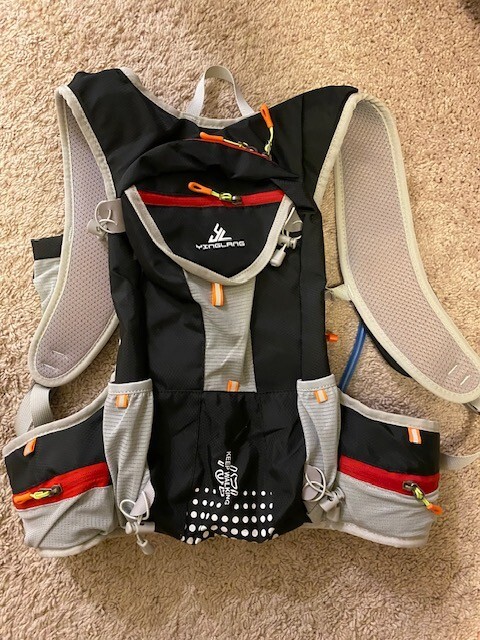 Camel Style Hiking Backpack Black Red Gray Unisex Lightweight Multiple Pockets