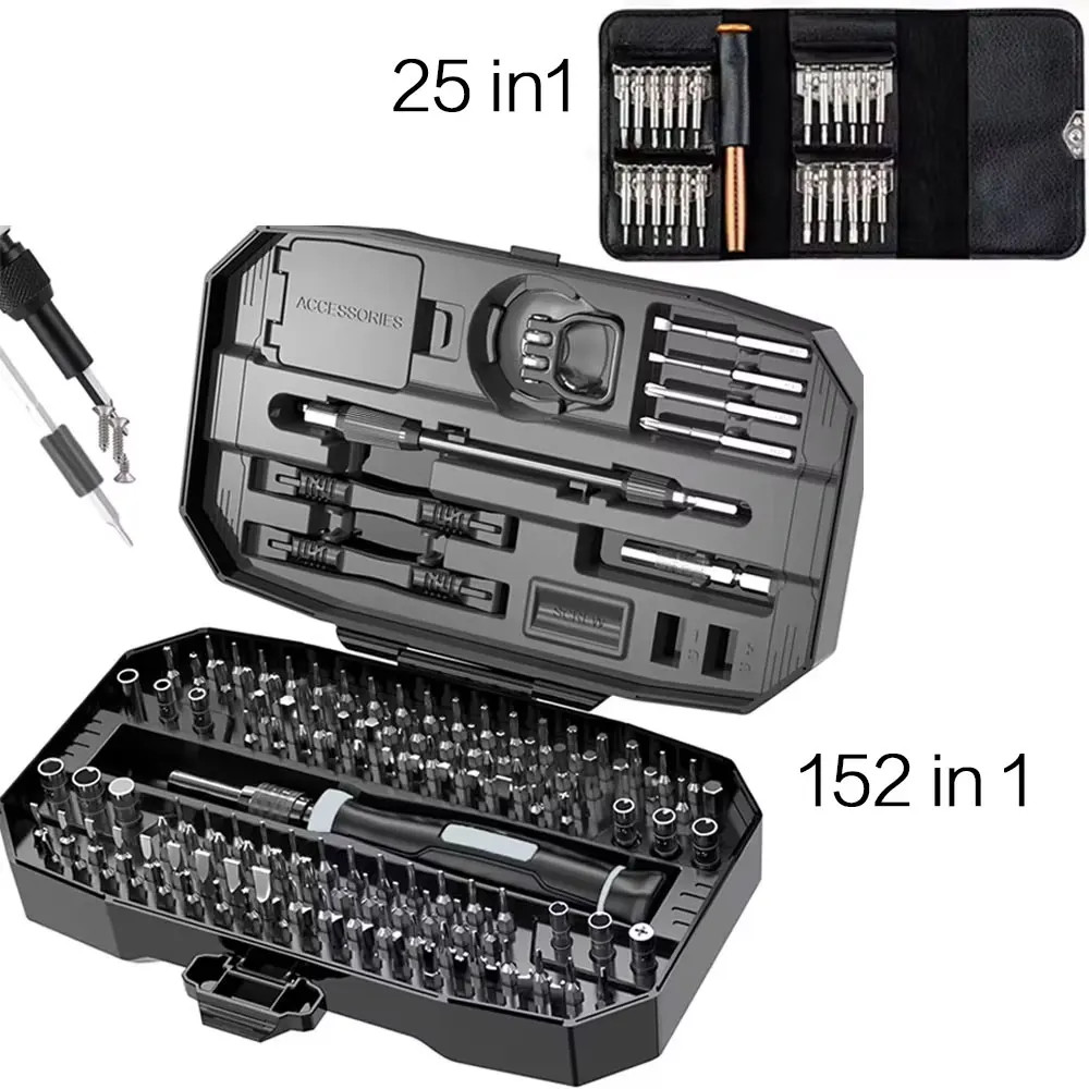 Precision Screwdriver Set 152-in-1 T5 T6 Torx PC Phone Laptop Repair Kit gallery