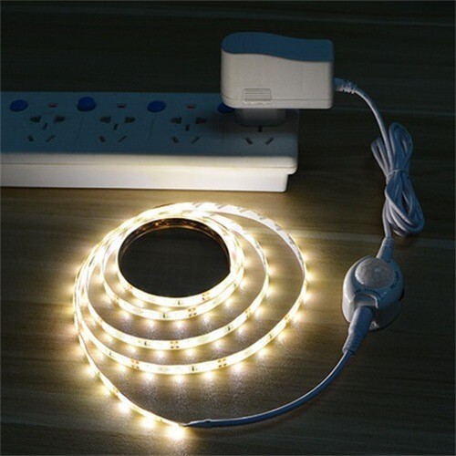 PIR Motion Sensor LED Strip light 12V Auto on/off For Stair Wardrobe Closet gallery