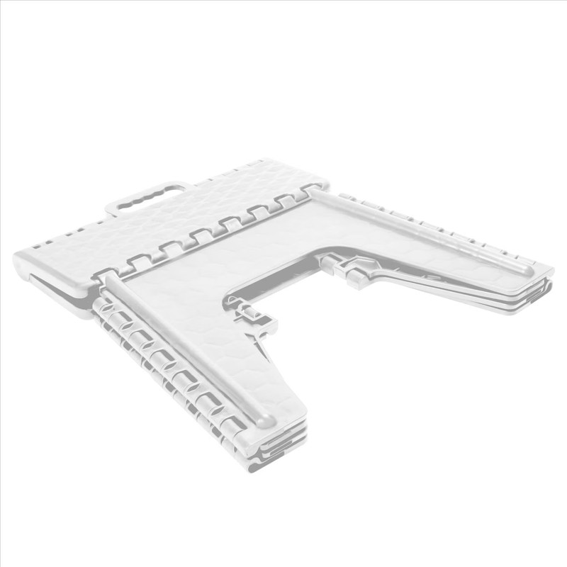 Simplify 2 Pack 12" Plastic Folding 1 Step Stool in White gallery