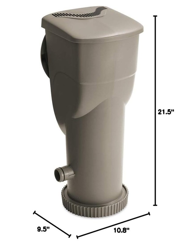 2-in-1 Filter Pump & Skimmer System for Above Ground Pools - 1,500 GPH, Easy Cle gallery