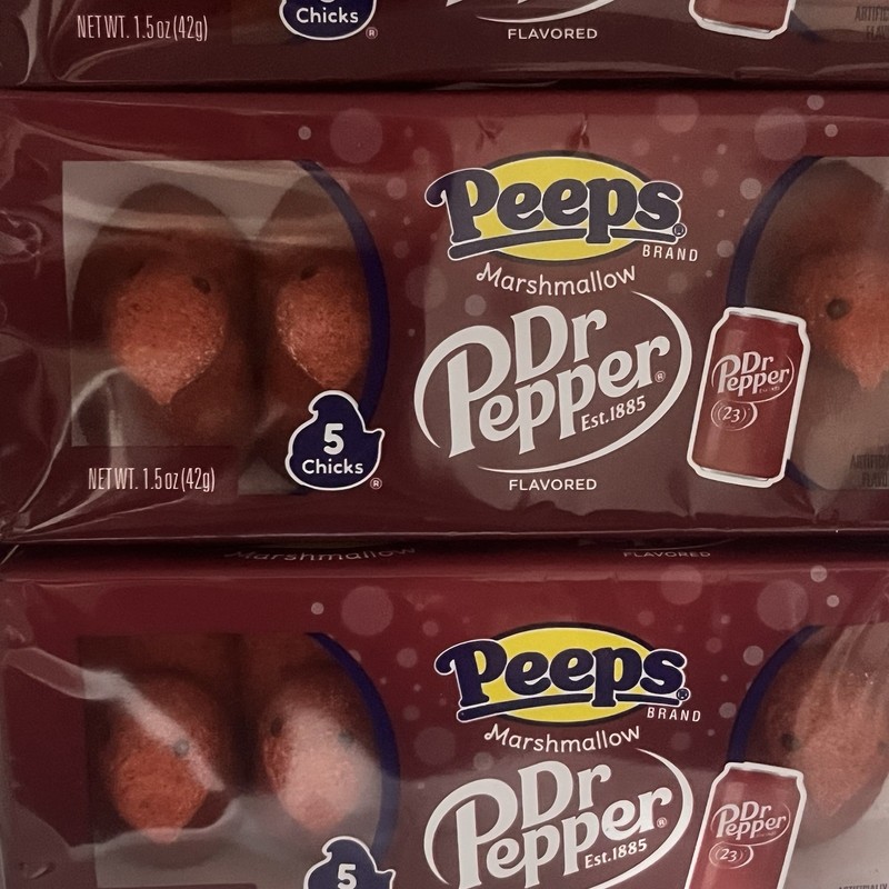 PEEPS Easter Dr Pepper Marshmallow 3 Packs Of 5- 1.5 Oz. 15 Total NIP Exp. 07/26 gallery