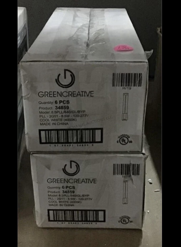 Lot 12 Green Creative 34859 LED Bypass PLL Lamp 8.5W 4000K 4-Pin 2G11 Base 980 gallery