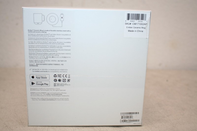 Ember Temperature Control Ceramic Smart Mug 10 Oz White (CM17) - New Sealed gallery