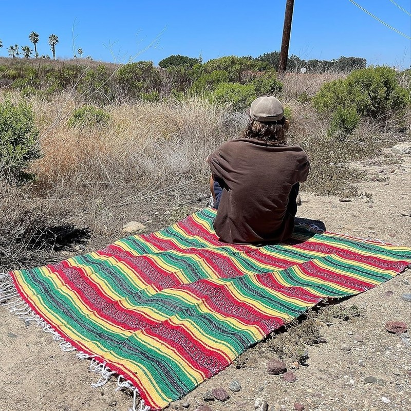 BULK Authentic Mexican Blanket Throw Blankets | Yoga Wedding Beach Home Party gallery
