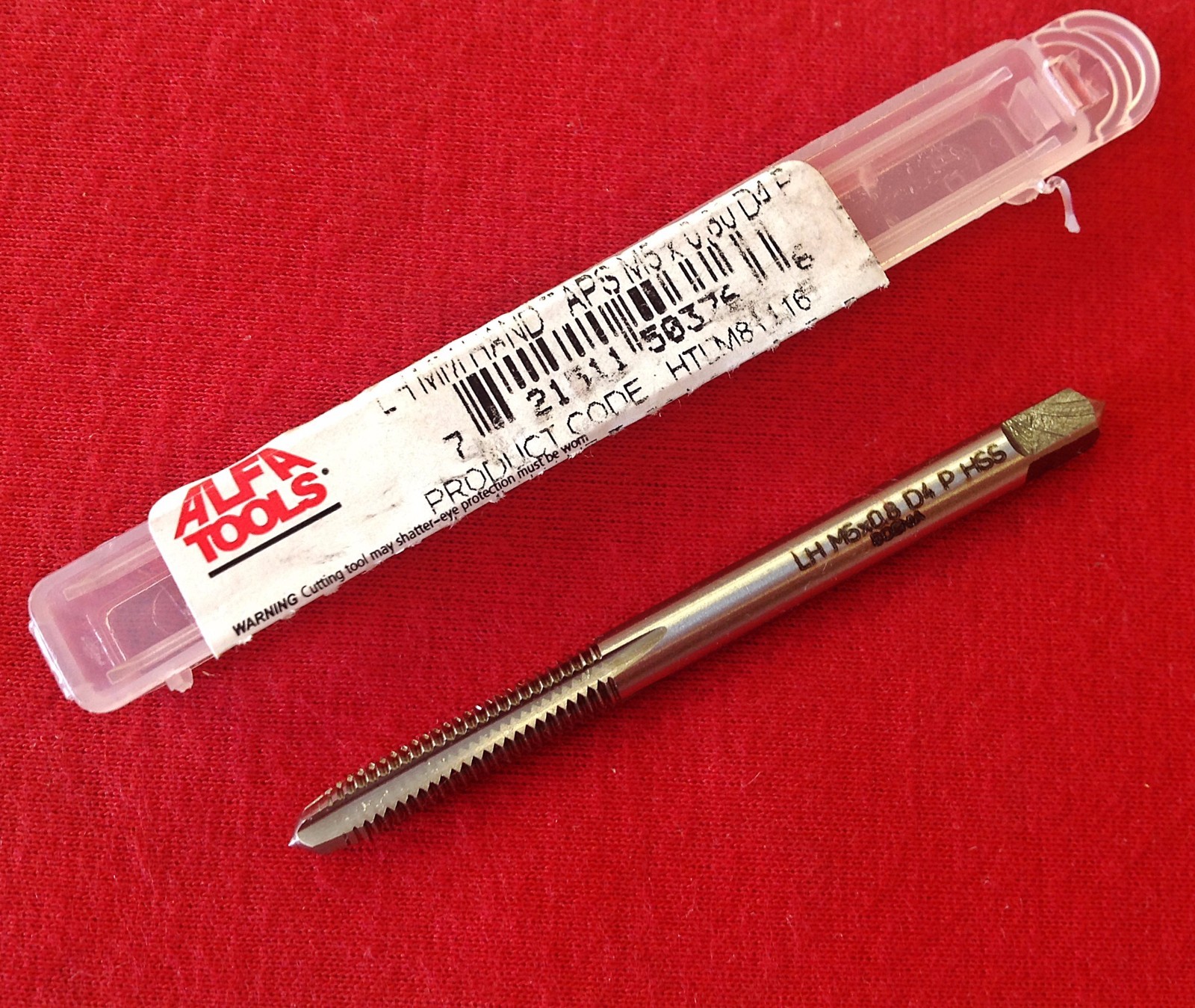 M5 x 0.80 LEFT HAND Plug Tap Alfa HTLM81116 5MM x .8 HSS 4FL LH Metric gallery