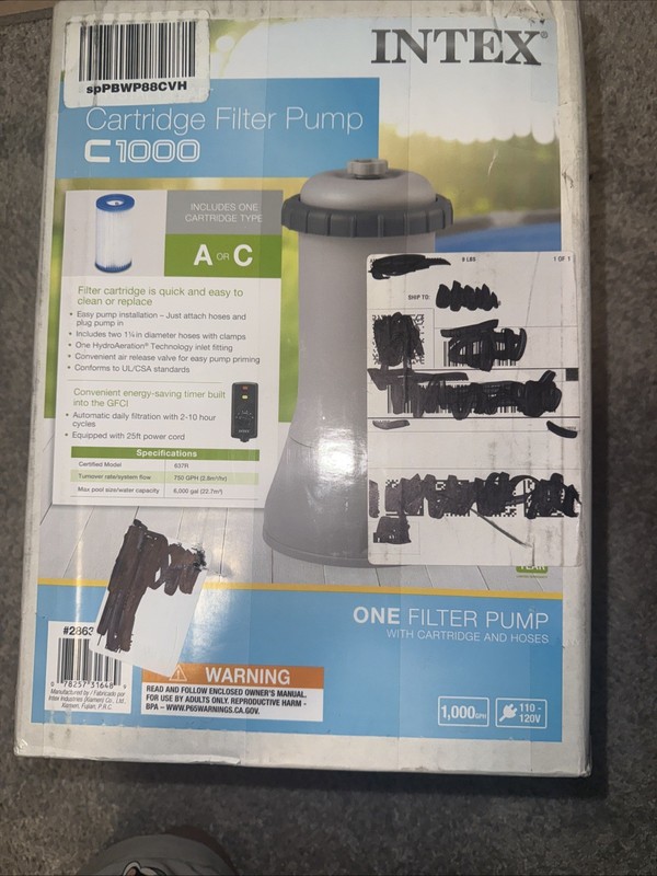 Intex 56637 Above Ground Filter Pump gallery