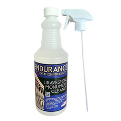 Endurance Gravestone & Monument Cleaner – 1 Quart (Spray Bottle)