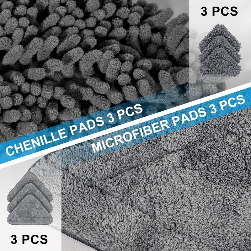Ceiling Mop Ceiling Cleaner Wall Cleaner w/ Long Handle 92in and 6 Chenille Pads gallery