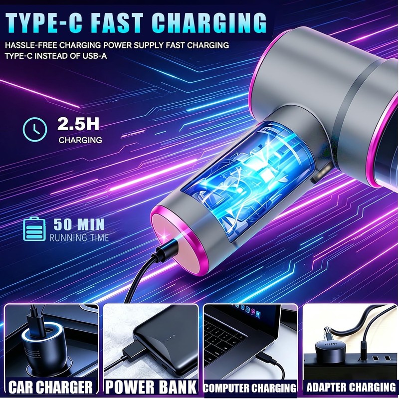 Handheld Cordless Car Vacuum Cleaner with 20000PA Powerful Suction4-in-1 Port... gallery