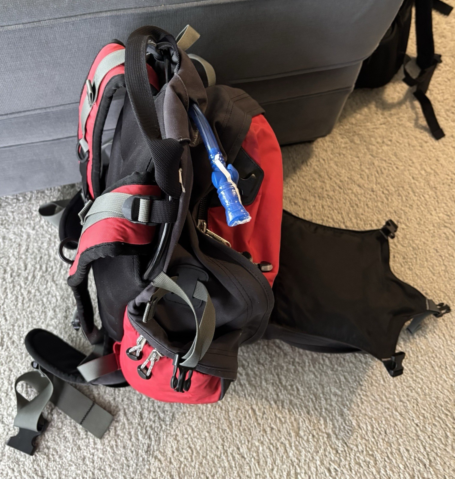 REI Alpine Mountain Backpack.  Slightly used red and black Backpack. 3
