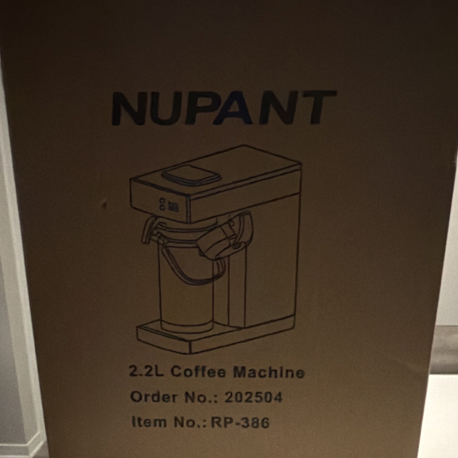 Nupant RP-386 Filter Coffee Machine 2.2L Water Tank Capacity MPN RP-386 2.2L gallery