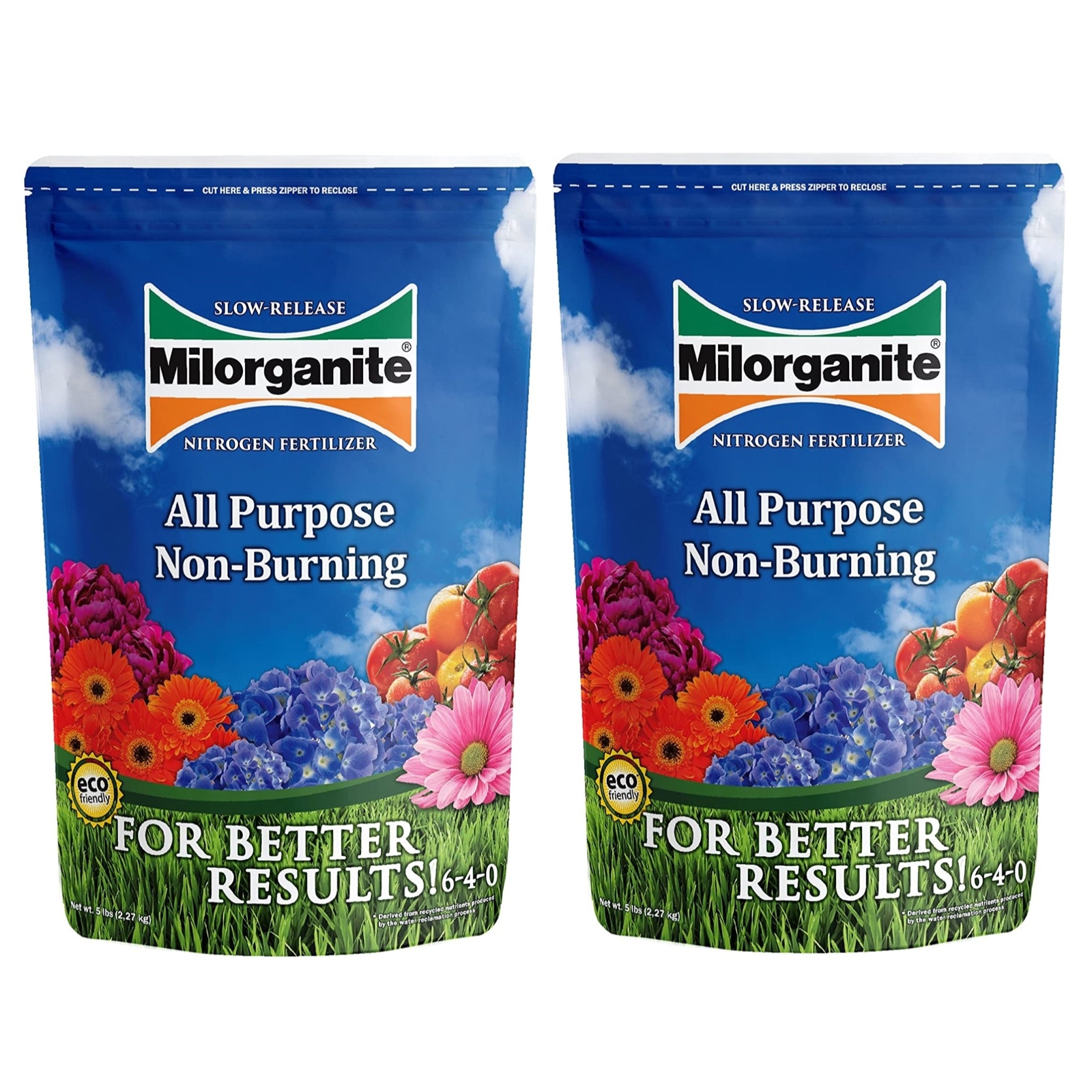 Milorganite All-Purpose Slow-Release Nitrogen Fertilizer 6-4-0, 5lb (Pack of 2) gallery