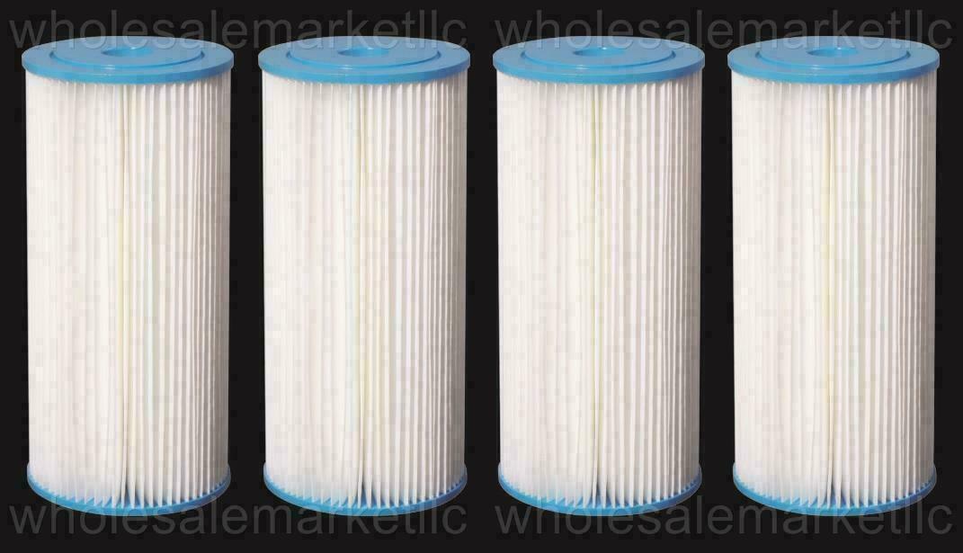 Bluonics Pleated Sediment Water Filters 4 Washable 4.5 x 10 Cartridges -5 Micron gallery