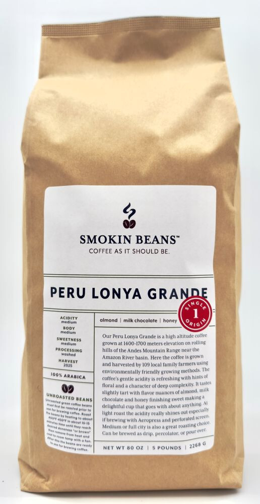 2lb/40lb - Peruvian – Specialty Grade – Premium Unroasted Green Coffee Beans gallery
