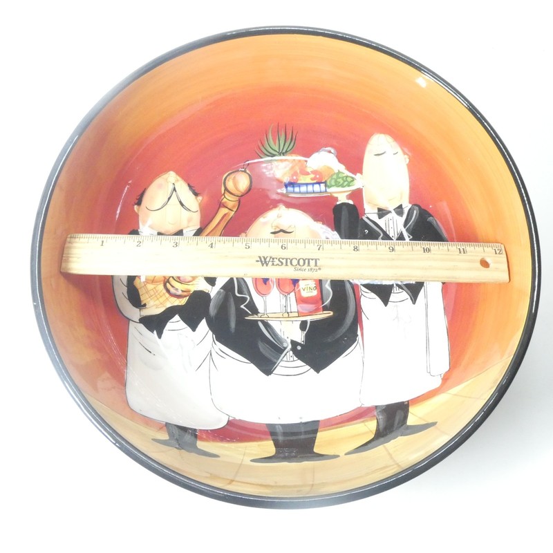 Large Serving Bowl 13" Certified International Dinner is Served Tracy Flickinger gallery