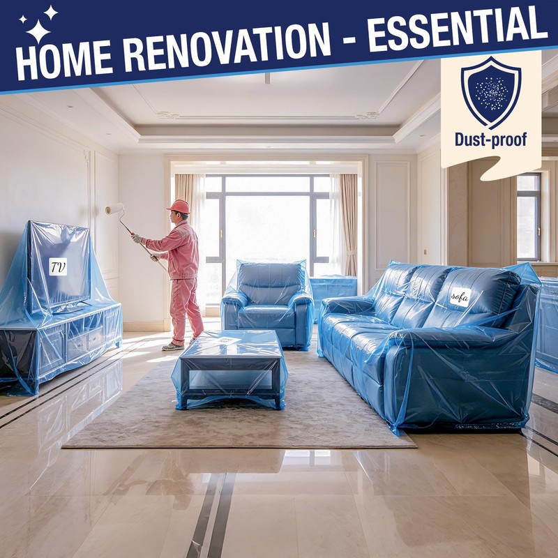 Extra Large Sofa Moving Cover for Storage Transportation, Sofa Couch Clear Pl... gallery