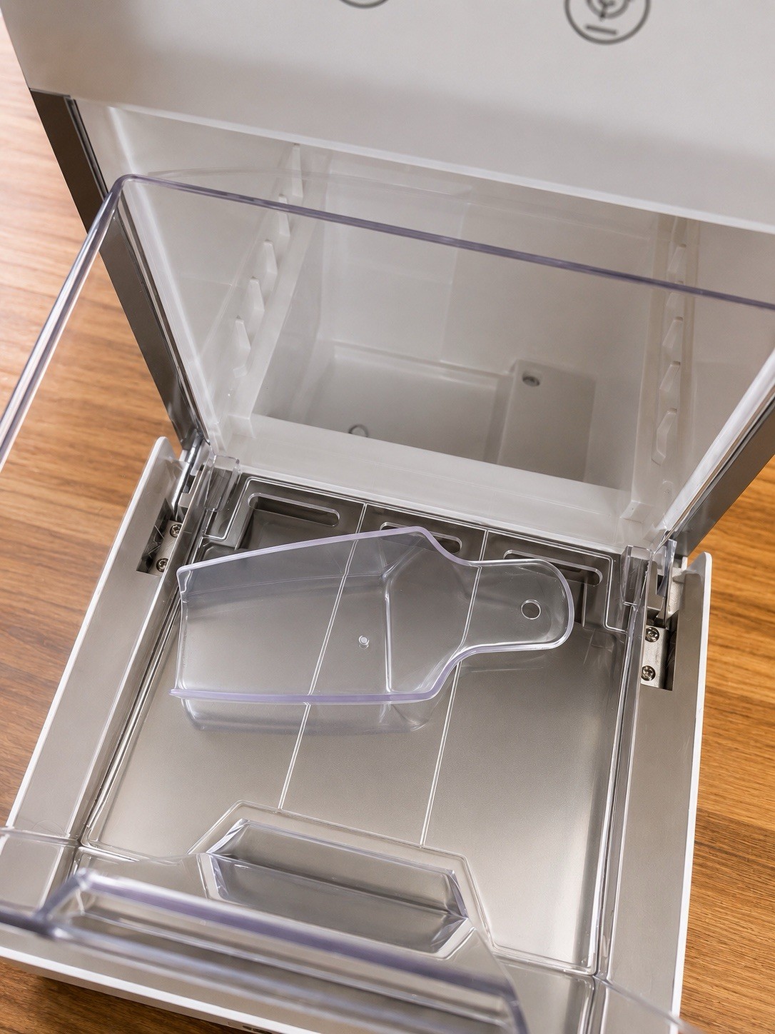 Gevi Countertop Nugget Ice Maker Machine White Stainless Steel w/ Scoop Tested gallery