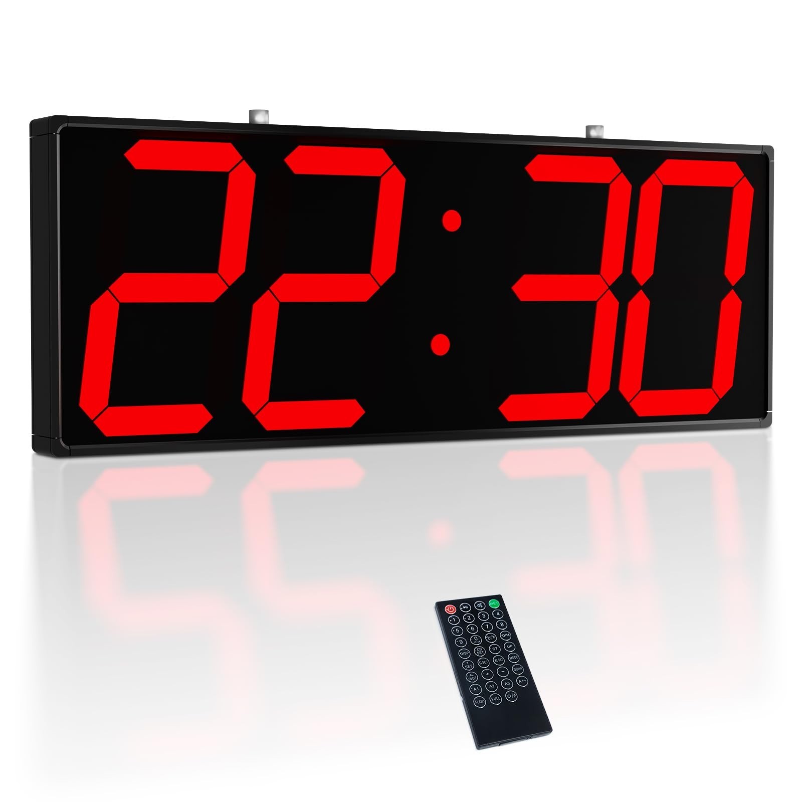 Digital Wall Clock with Double Sided Display, Large LED Clock with Timer,Alar... gallery