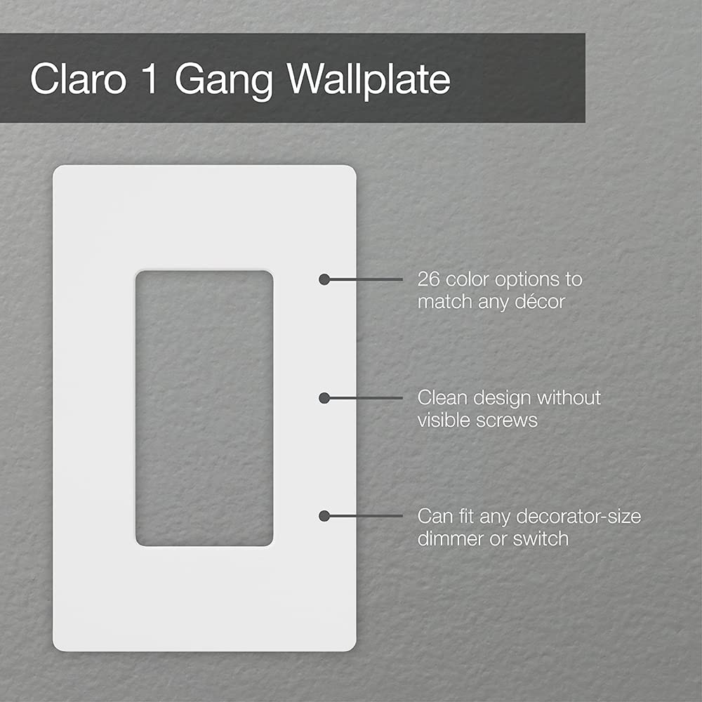 Light Switch Cover Plate 1 Gang Wallplate Decorator Rocker 96 Pack White Lutron gallery