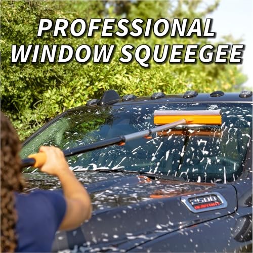 5-24 ft Window Washer Squeegee Kit with Extension Pole (30+ Foot Reach) 24 feet gallery