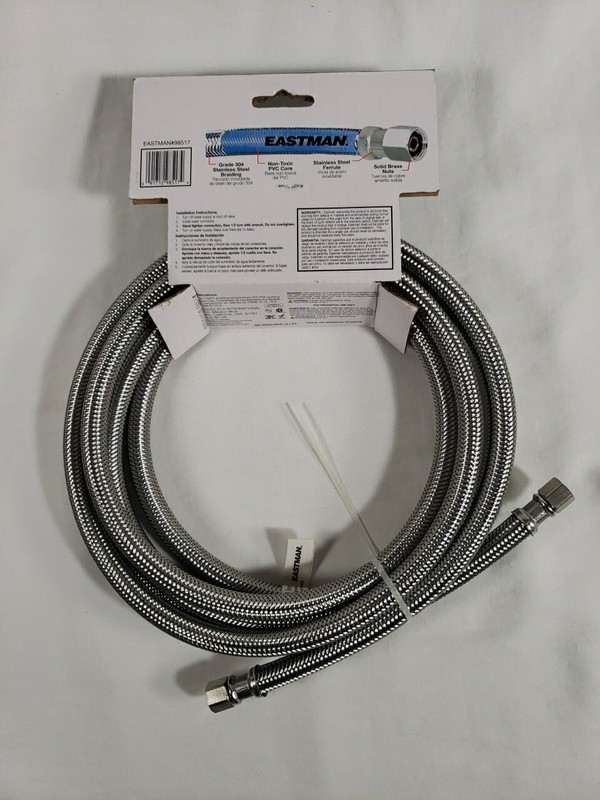 Eastman universal icemaker connector 10 foot length 1/4 inch inlet new gallery