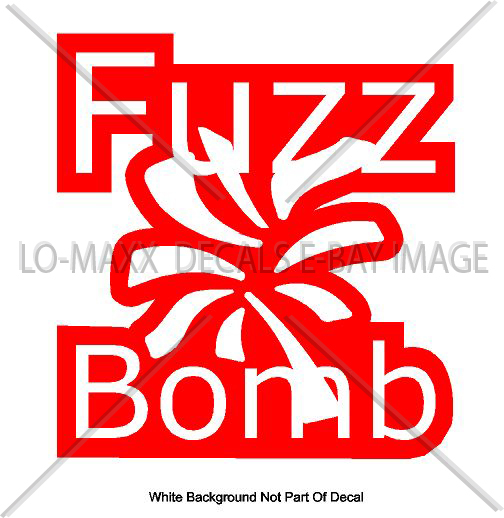Fuzz Bomb Original Graphic Design Various Sizes & Colors Die Cut Vinyl Decal gallery