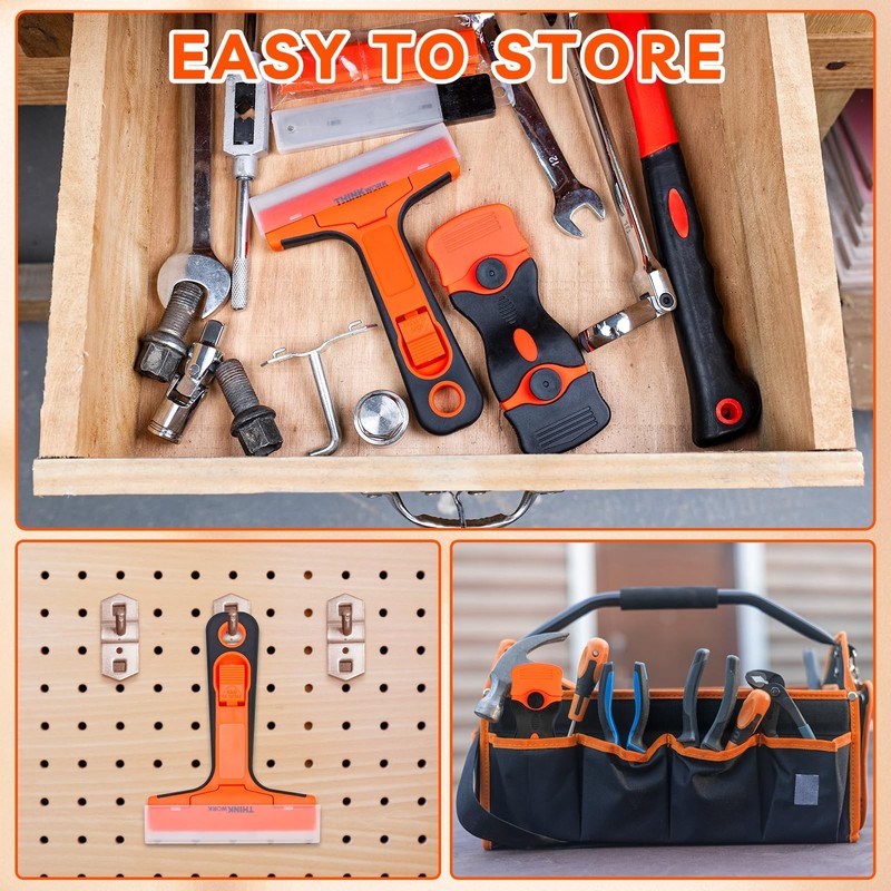 Razor Blade Scraper, 2 Pack 2 Pack+40Pcs, Scraper Tool Set gallery