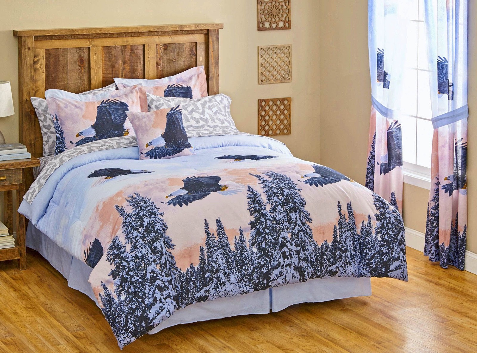 6-8pc American Bald EAGLE Comforter Set with Sheets K/Q/F/T sizes gallery