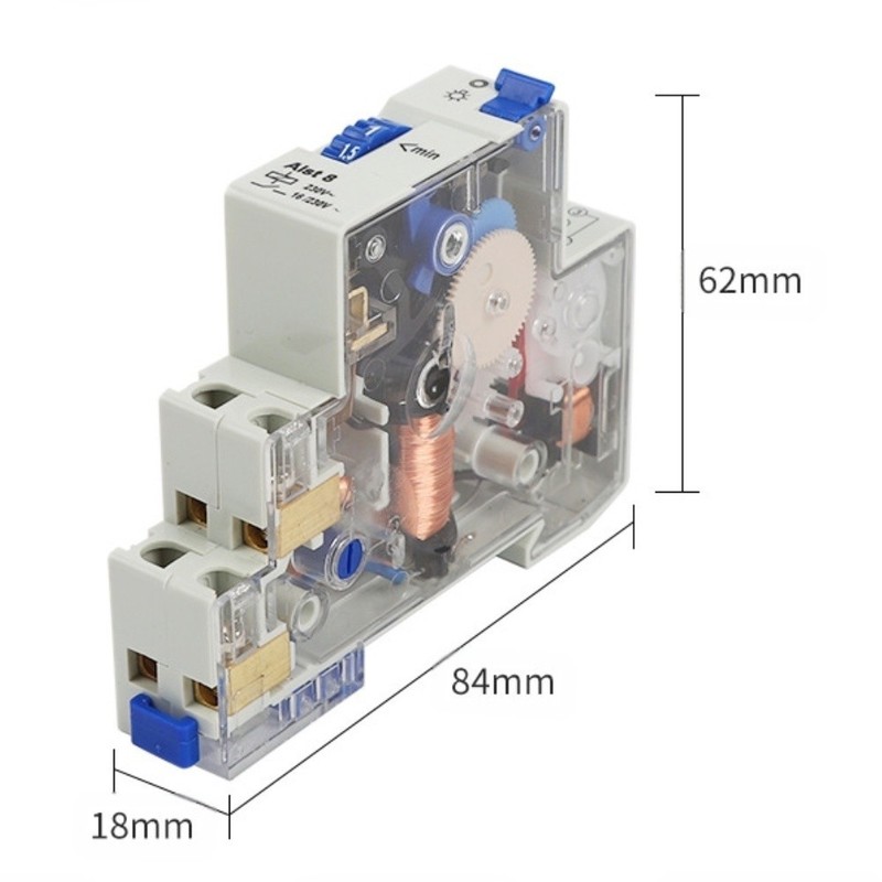 Mechanical Timer Switch for relay 230V for Stairway Light with DIN Rail Fix gallery