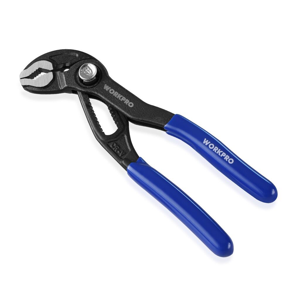 WORKPRO 5inch Water Pump Plier Quick Adjust Groove Joint Quick Release Push Lock gallery