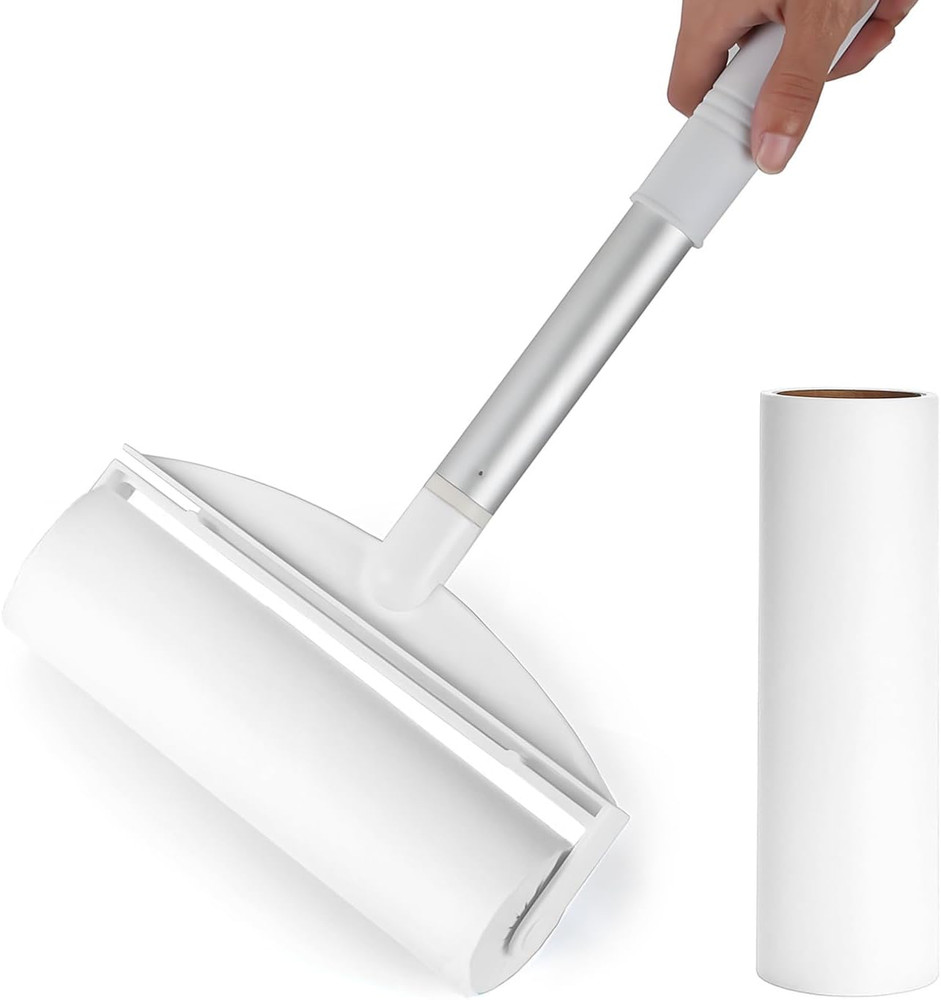 7.5 Inch Large Surface Lint Roller with 120 Sheets, Giant Extra Sticky Roller fo