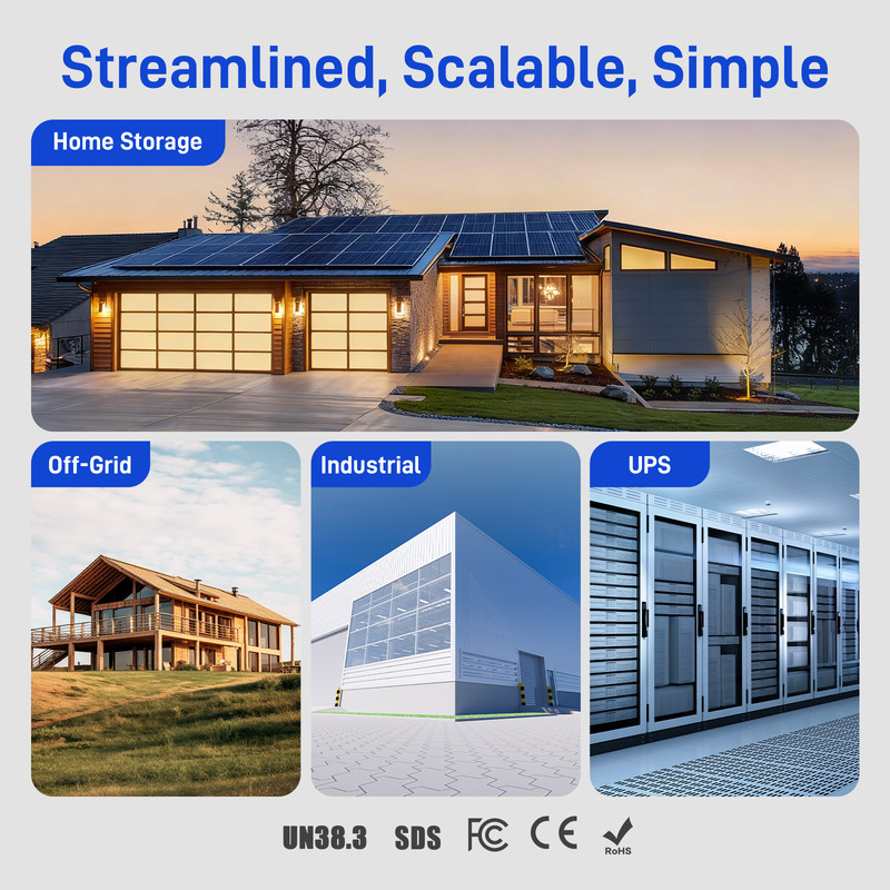 WattCycle 48V 100Ah LiFePO4 Lithium Battery 3U Server Rack Mount Active Balance gallery