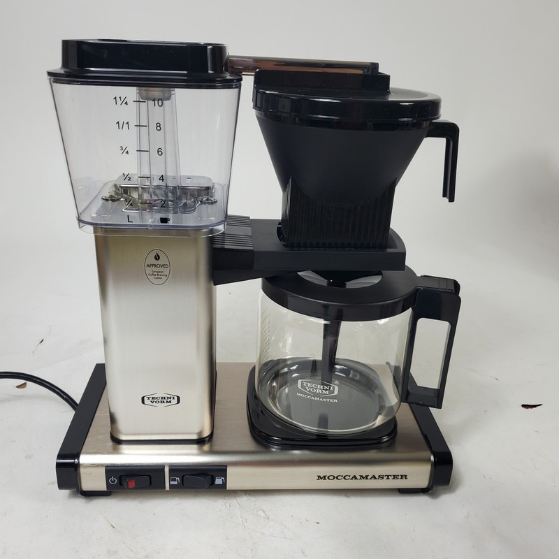 Technivorm MOCCAMASTER KBGV Coffee Maker Brushed Silver 53940 Chipped Plate gallery
