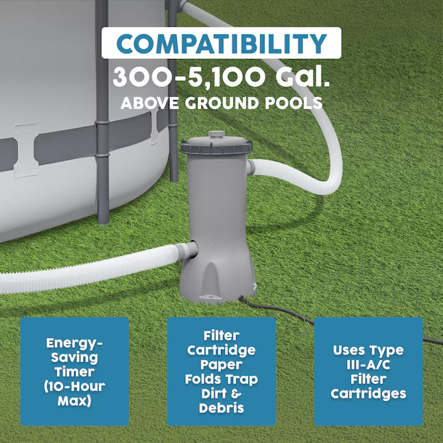 [SALE] Bestway Flowclear 58664E Above-Ground Pool Filter Pump gallery