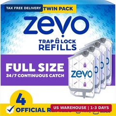 Zevo Flying Insect Trap Official Refill Cartridges – Fits Both Zevo Trap & MAX I
